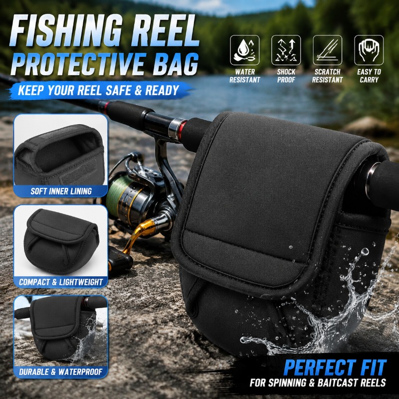 Reel Bag - Schutzhülle für Angelrollen, Tasche für Spinnrollen,