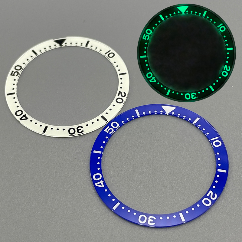 Reel Case - 38mm Flache Acryl-Leuchtzifferblatt-Lünette 38*31,5mm Lünetteneinlage Passend