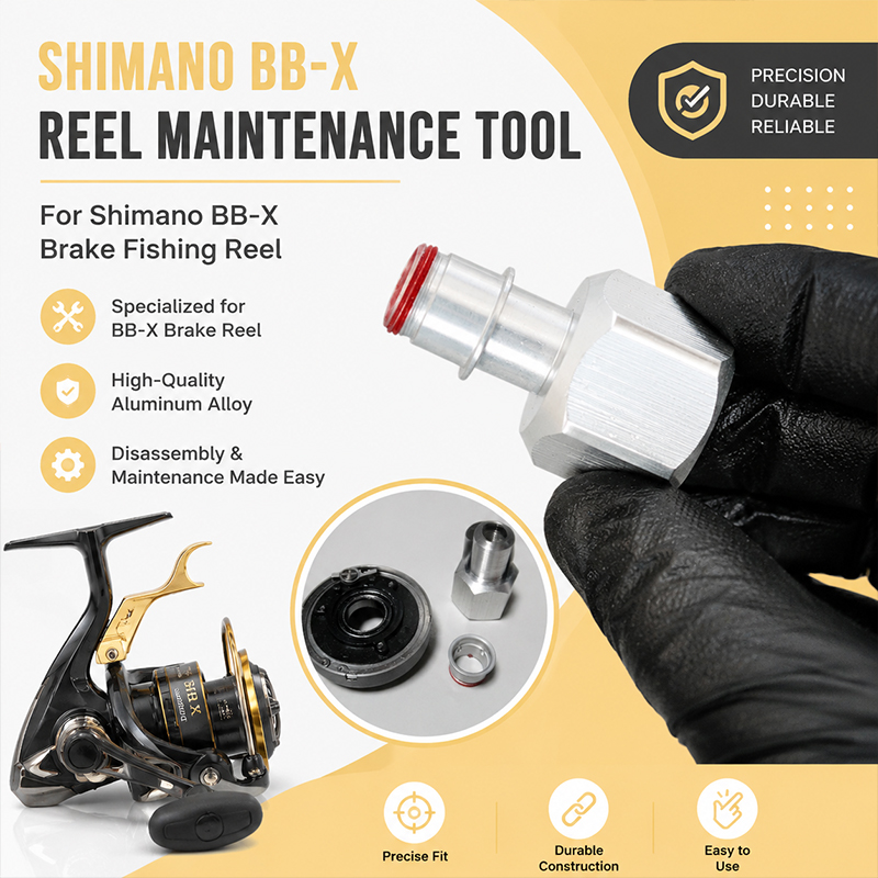 Conventional Reel - Integriertes Reparatur- und Demontagewerkzeug aus Aluminiumlegierung