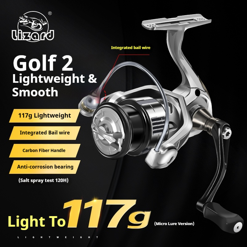 Abu Garcia Reel Max - Lizard Golf 2 Metallspulenrolle für Meeresangeln